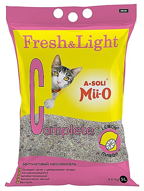 А-Соли     FRESH&LIGHT   Complete, аромат Лимона, комкующийся,  5л./4кг *4
