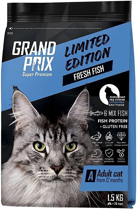 GRAND PRIX Adult Limited Edition д/к 6 видов рыб 1,5 кг *6